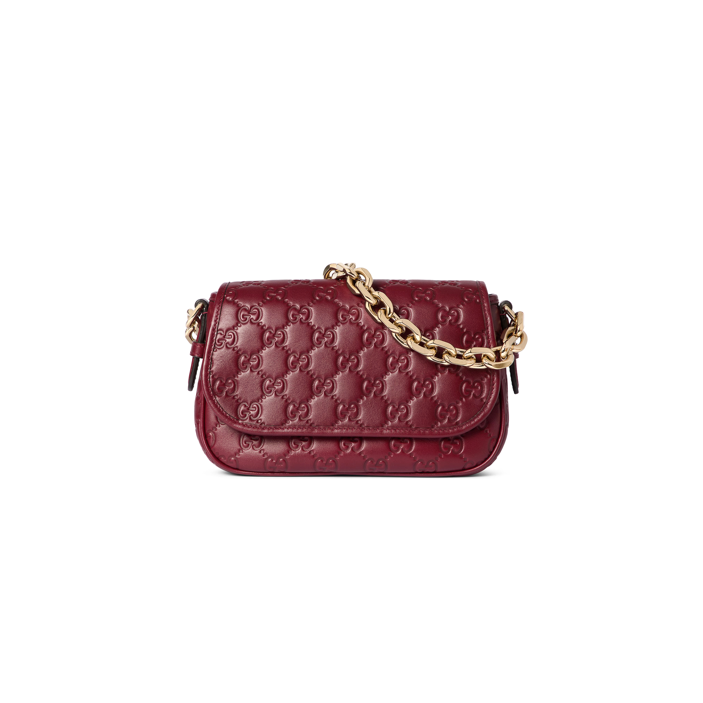 GUCCI GG EMBLEM SMALL SHOULDER BAG ‎847448 (20.5*13*7cm)